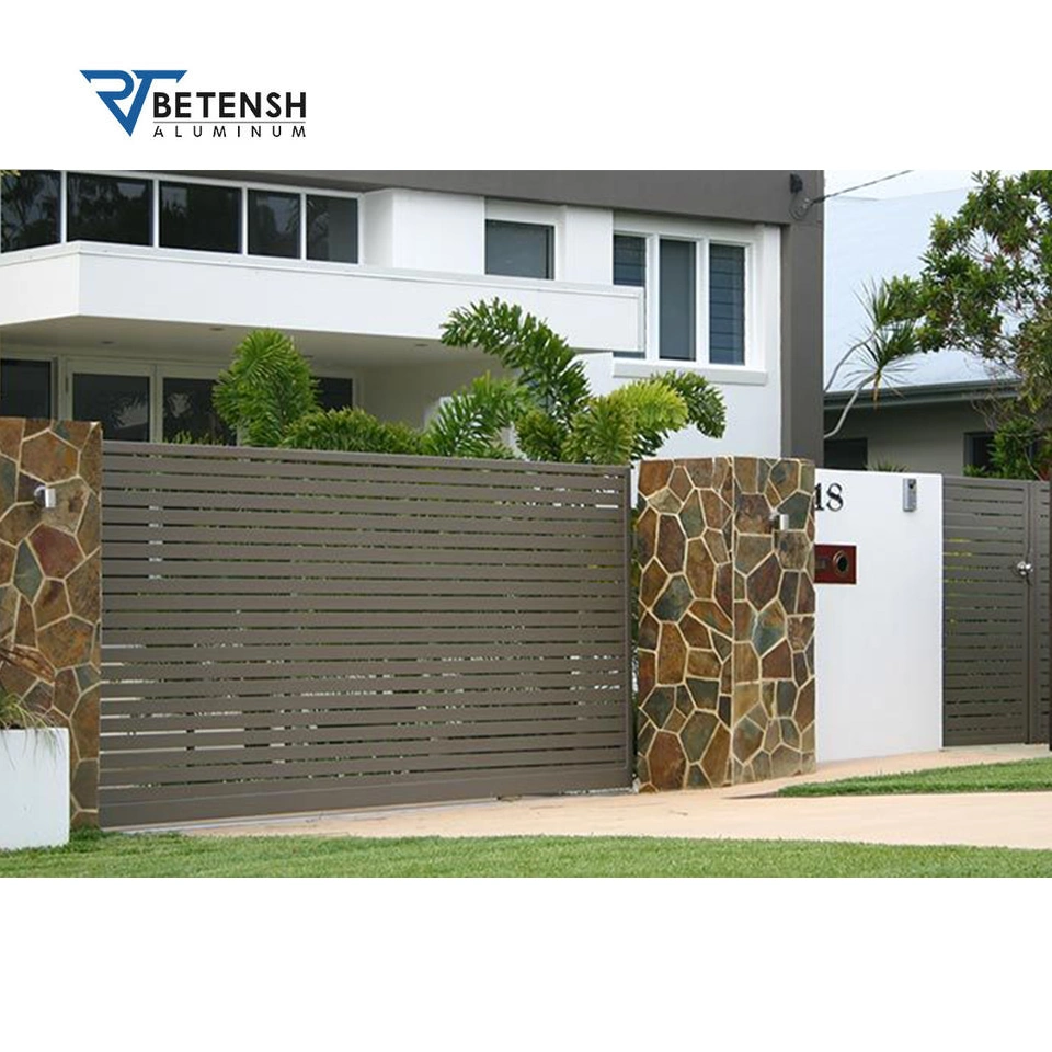 Electric Aluminum/Iron/Metal Sliding High Quality Customized Waterproof Entrance Driveway Gate for Garden/Courtyard/Villa