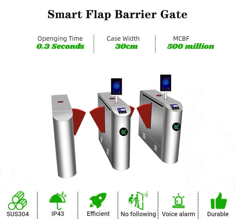 New Access Control System Metro / Subway/ Underground Entrance Barrier Gate /Flap Barrier Optical Turnstile