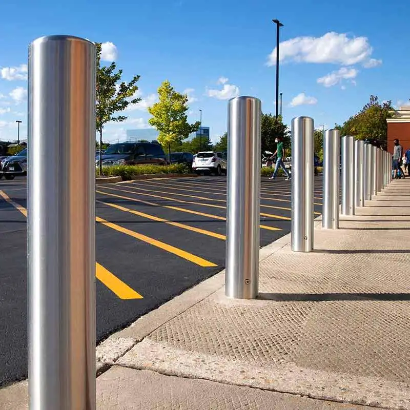 Decorative Traffic Bollard 304 304L 316L Stainless Steel Bollard for Road and Traffic Safety