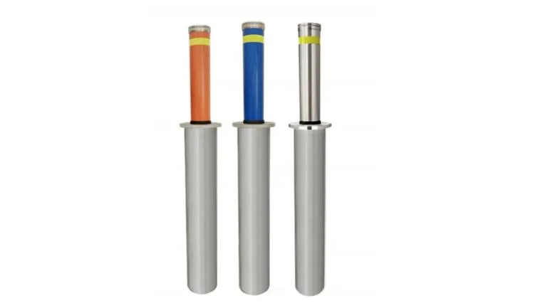 Syi Road Safety Product Semi-Automatic Traffic Barrier Manual Lifting Steel Rising Bollards