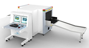 Middle Size Dual View X Ray Baggage Scanner At6550d with Two Generators for Airport, Railway Station Security Inspection