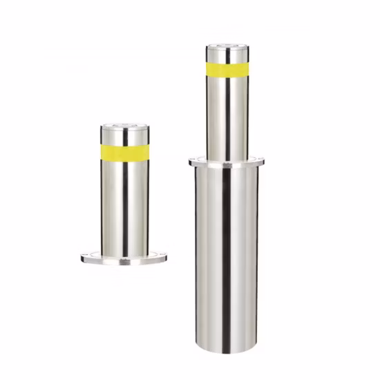 Syi Road Safety Product Semi-Automatic Traffic Barrier Manual Lifting Steel Rising Bollards