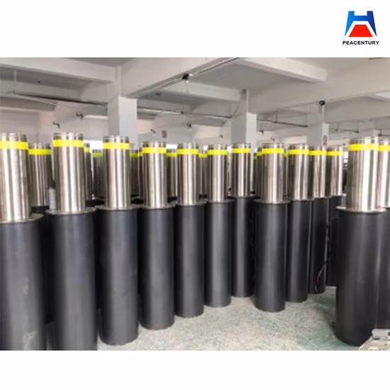 High Security Hydraulic Remote Control Automatic Rising Road Traffic Bollard Barrier System