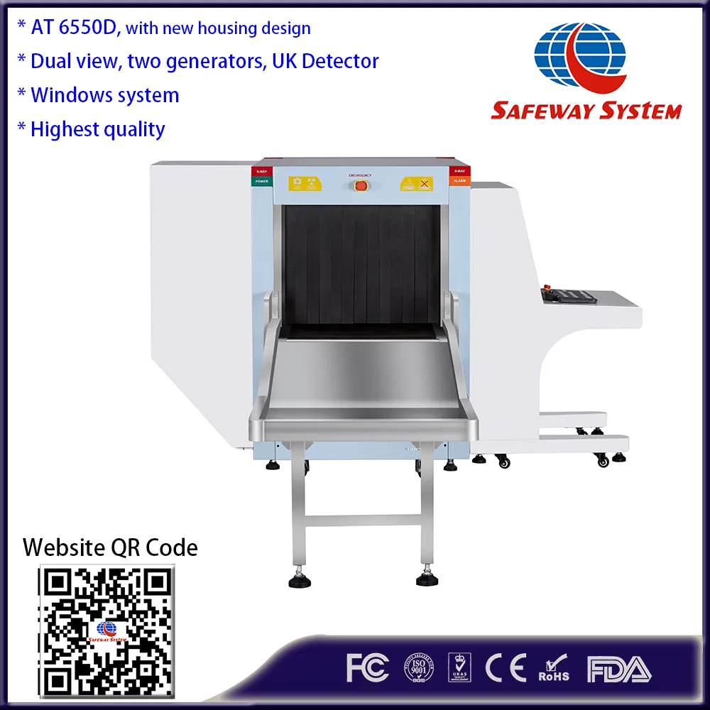 6550 Airport Cabin Security X-ray Baggage Scanner for Luggage and Parcel Scanning and Screening with CE, FDA Approved Direct Wholesale Price From China