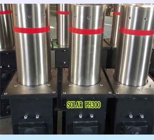 Semi-Automatic Bollard with Sollar Lights pH300-L